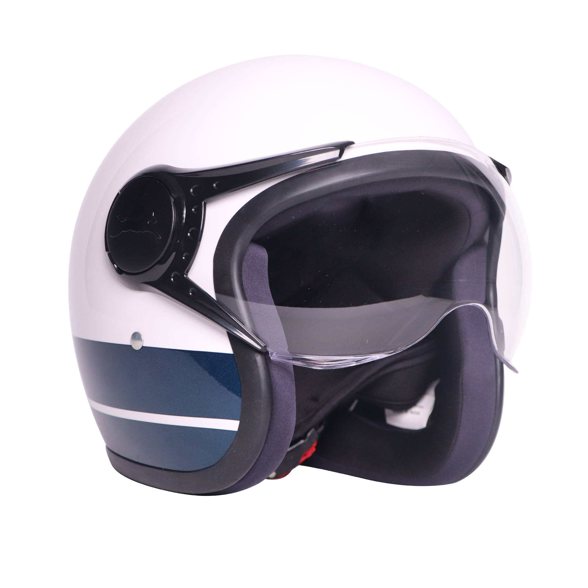 TVS J110 Half Face Helmet, Starlight Blue Gloss